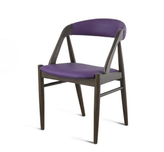 Beech leg frame side chair