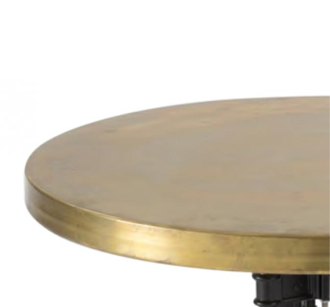 Alberta Round Table Top Brass, Round Brass Table Top