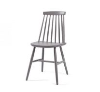 Beech side chair with upholstered seat pad