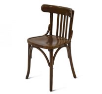 Wooden side chair with frame back