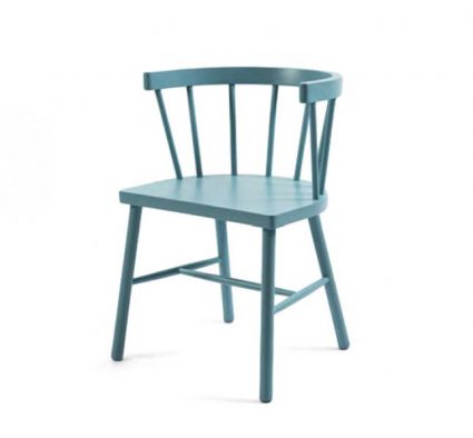 Beech side chair blue