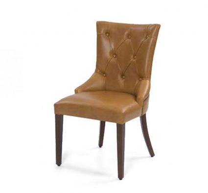 Upholstered beech frame side chair